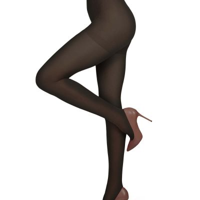 Women's Opaque 60 Denier Microfiber Shaper Control Top Tights