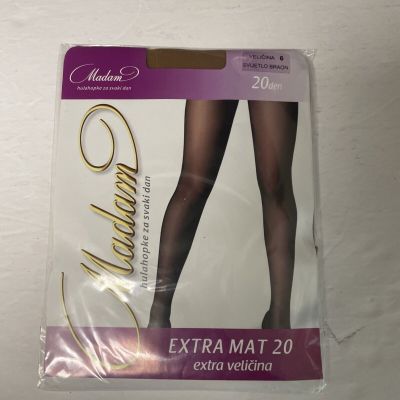 Madam Tights For Every Day 20 Den Size 6 Color Light Brown