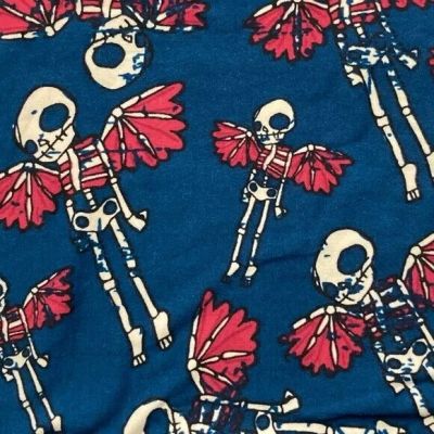 ???? ???? NWT LuLaRoe TC leggings Halloween flying angel skeletons teal UNICORN ????