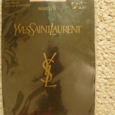 Yves Saint Laurent Lace Top Stay Up Transparent Stockings 9.5/10-11