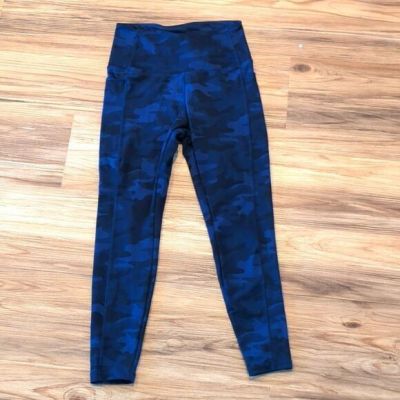 Danskin Royal Blue & Black Camo Yoga Athletic Leggings M