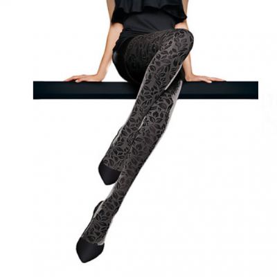 Women's Oroblu 'Rosalyn' Tights Size Small  Black  5741