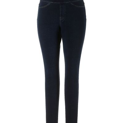 Hue Women Blue Jeggings L