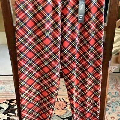 Leggings Depot One Size Plaid Leggings: Polyester Spandex Comfort; Style # R513