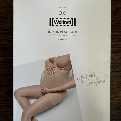 Wolford Energize Maternity Tights 30 Den New Size S Fairly Light/White