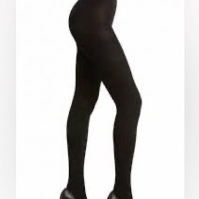 NORDSTROM SWEATER TIGHTS COTTON NYLON SPANDEX BLACK SIZE M/L NWT