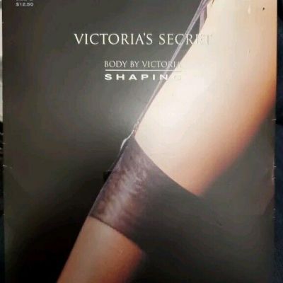 VICTORIA'S SECRET Light Shaping Garter Stockings Thigh High Size B Black Sissy