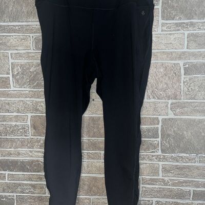 torrid active leggings black Sheer Panel Details Size 3x