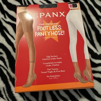 Spanx The Original Footless Pantyhose Size D Black