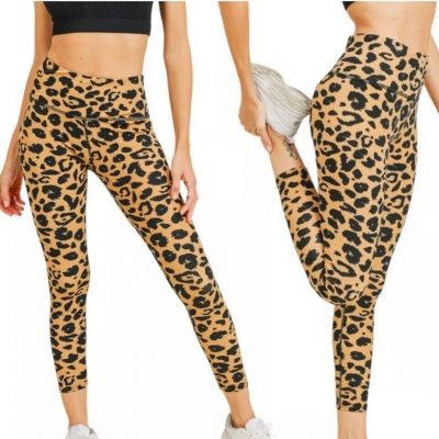 Leopard Print Leggings Squat Proof Stylish Cellphone Pocket Perfect For Workout