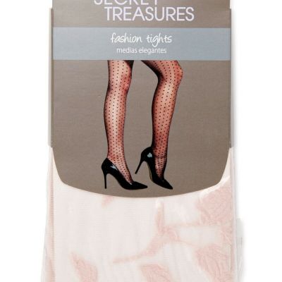 Secret Treasures Women's Fashion tights Sheer Floral Pattern Size 3