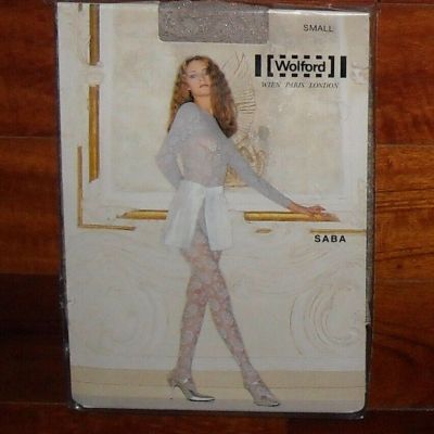 NWT Women's Wolford Saba Tights Color Pearl Size S Style 11851