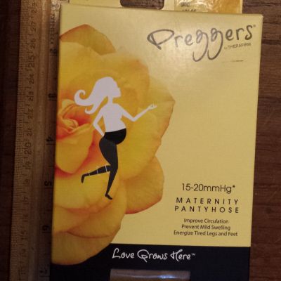 Preggers Maternity Pantyhose 10-15mmHg Gradient Compression SAND 46556 large/sh