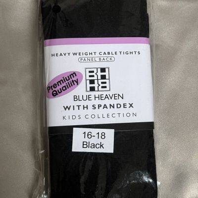 Heavy Weight Footed Cable Tights Blue Heaven Brand Size 16-18