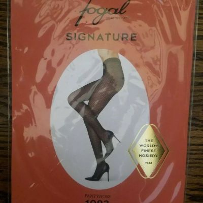 Fogal Signature Pantyhose 1093 Black Size S Made In Italy NIP