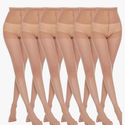 Manzi Tights/Pantyhose/Stocking  Xl , Color Natural,  6 Pack