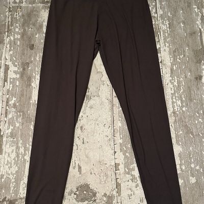 NWT Satina Solid Chocolate Brown Leggings Ladies Plus Size