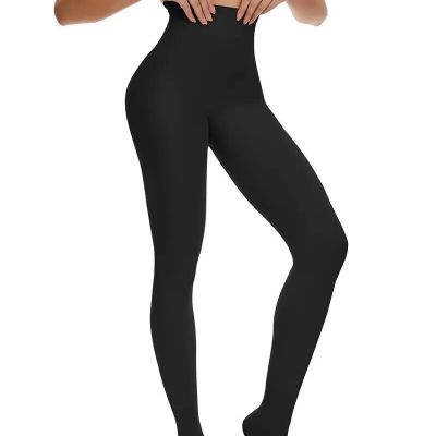 Women Seamless Warm Compression High Waist Control Thermal Pantyhose Tights US