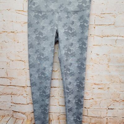 Kyodan Womens Leggings Sz S Gray Marble Print Stretch Workout Pants