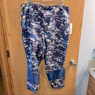 NWT Nine West Active Moisture Wicking Cropped Capri Leggings Plus Size 3X