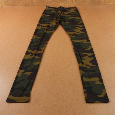 Fashion Nova Womens Size XS Green Camouflage Mid Rise Full Length Leggings NWT