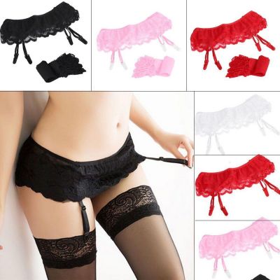 New Leggings Sexy Thigh-Highs Lace Top Socks+Suspender Garter Belt Stockings