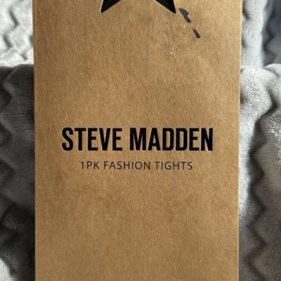 Steve Madden Fashion Tights-- Houndstooth Size Large/X-Large black NIP