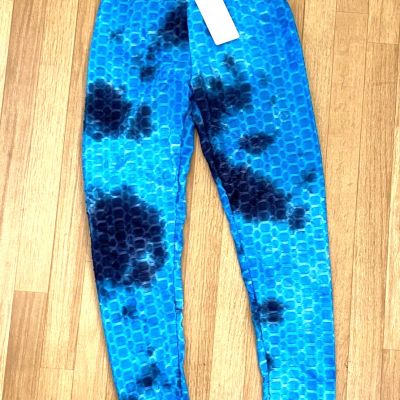 YUNA FASHION Scrunch Butt Mermaid Scales Leggings Size S/M