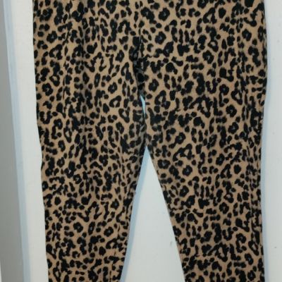 Torrid Sz 2X 18/20 Tan Leopard Leggings Premium Spandex Cotton Stretch Pants