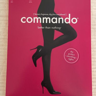 Commando Legwear Ultimate Opaque Tights Black Sz S (TC)