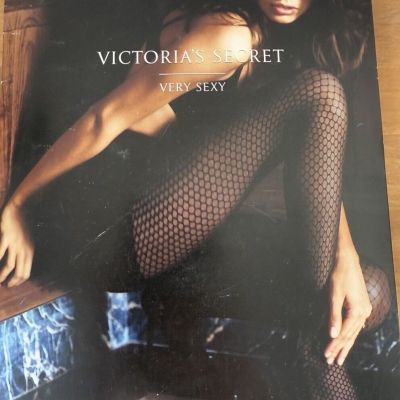 Victoria’s Secret Very Sexy Faux Fishnet Black Size B Y2K New Old Stock NIP