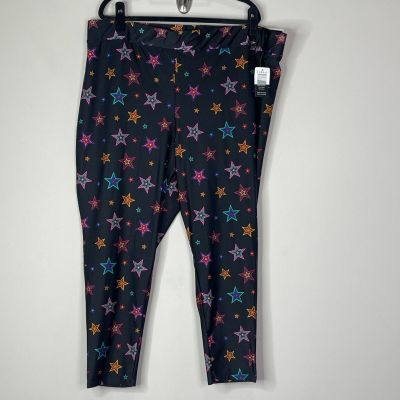 New Torrid Full Length Signature Waist Star Print Liquid Legging Women's Size 4X