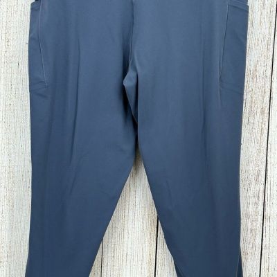 ATHLETA Salutation Stash Tight Plus Size 2X Gray 7/8 Leggings Pockets High Rise