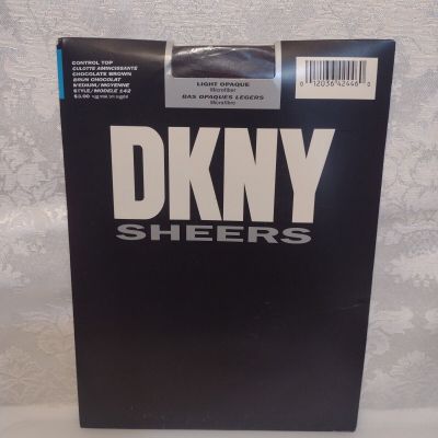 Vintage DKNY Sheers 142 Pantyhose Medium Control Top Stockings Chocolate Brown