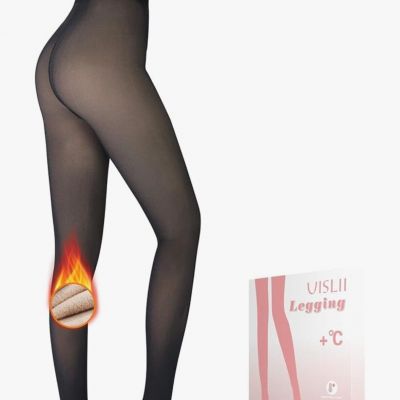 Thick Womens Thermal Fleece Tights Pantyhose Warm Winter Double Lined Stretch