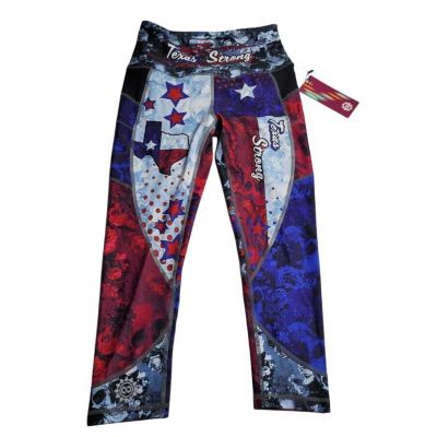 3628 NWT Infinite Alchemy Gear Texas Strong Workout Leggings Women's S