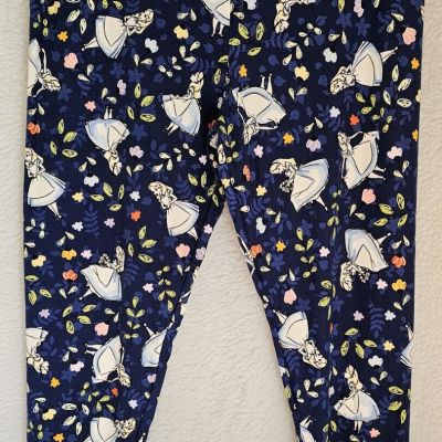 Womens Disney Leggings Pants Size TC2 Plus LuLaRoe Multicolor Cinderella Sueded