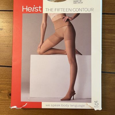 Heist THE FIFTEEN CONTOUR Beige Nude 15 DEN Shade 30 Size UK 4-6 NEW $65