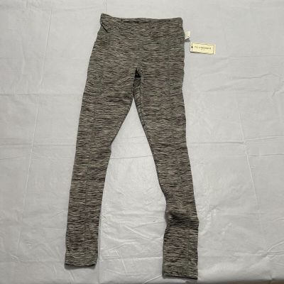 No Comment YOGA JEGGING LEGGINGS PANTS Stretch Gray Black Women's Small S -405