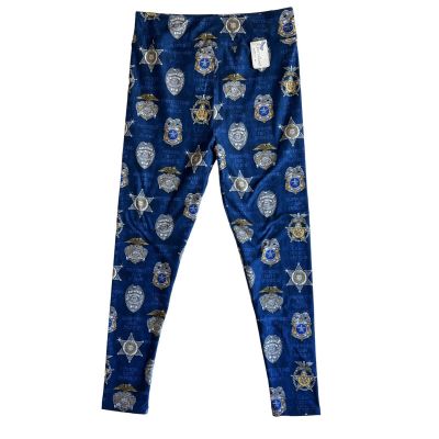 Police State Trooper Sheriff Honor Duty Service Printed TC Tall & Curvy Leggings