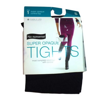 No Nonsense S super opaque control top black tights