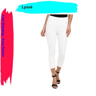 Lysse Britt Stretch Twill Ankle Pant White, Size XS