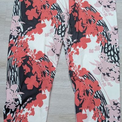 Roaman's Capris Leggings Womens Plus Size Large 18/20 Multicolor Floral Unworn