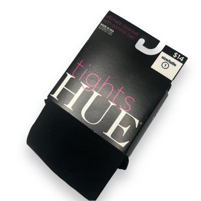 Hue Black Tights Ultimate Opaque Size 1 New Women’s 1 Pair