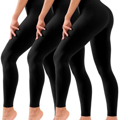 Hmuuo 3 Pack Leggings for Women High Waisted Tummy Control No See-Through Yoga P