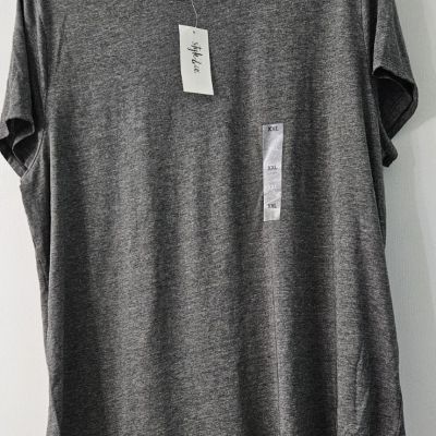 Style & Co Plus Size XXLarge Solid SOFT Burnout T-Shirt, - Dark Gray NWT (39)