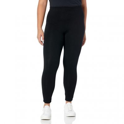 Avenue Plain Vibin' Legging Black Size 18