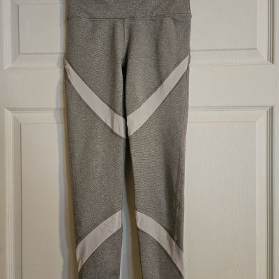 Aerie Leggings Grey Size Small Chill Play Move With Mesh Panels Workout Athletic