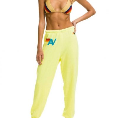 Aviator Nation women sweatpants in Yellow