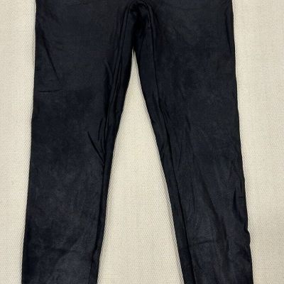 Spanx Faux Leather Leggings High Rise Black Size Large